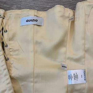 Danielle Guizio satin corset top